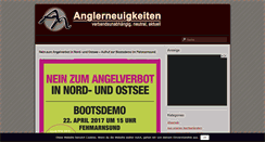 Desktop Screenshot of anglerneuigkeiten.de