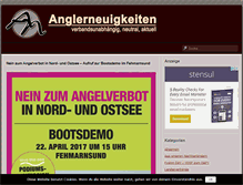 Tablet Screenshot of anglerneuigkeiten.de